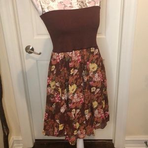 Reversible crop top short dress